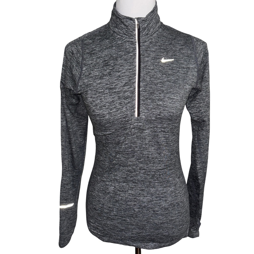 Nike Women Heathered Gray Long Sleeve Top